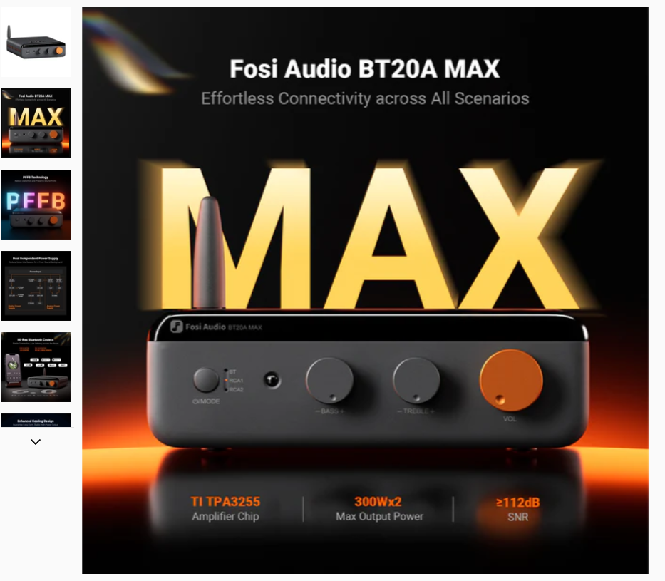 FOSIAUDIO'S NEWLY LAUNCHED BT20A MAX PRODUCT
